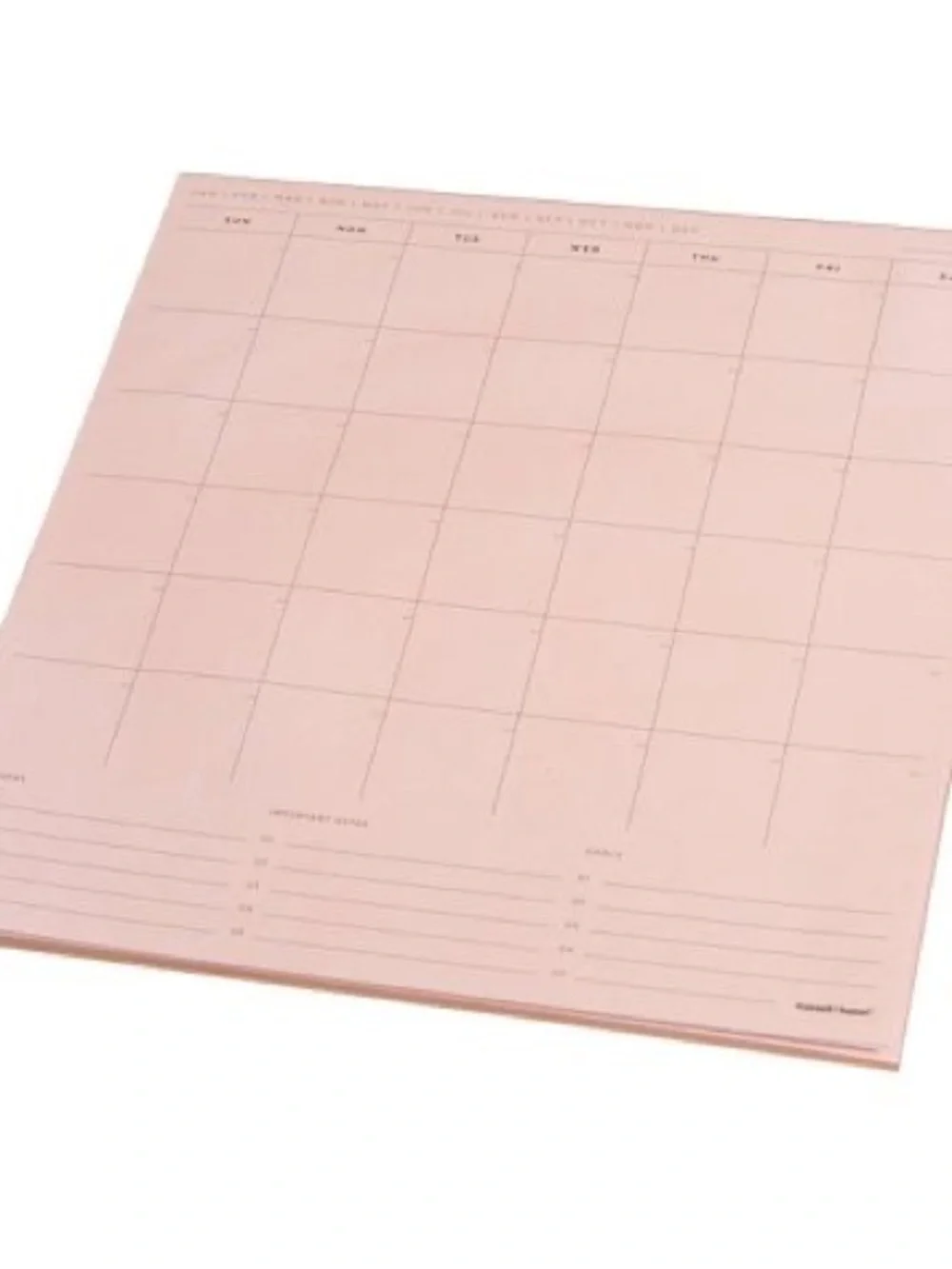 Undated 3ct Notepad Desk Planning Set Blush - russell+hazel: Desktop Calendar &